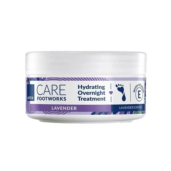 Avon Levandulový zklidňující krém na nohy Foot Works (Overnight Treatment) 150 ml