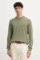 Svetr z vlněné směsi Pepe Jeans pánský, zelená barva, PM7000013