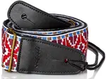Bespeco Jacquard Strap Red Pattern Metal Buckle