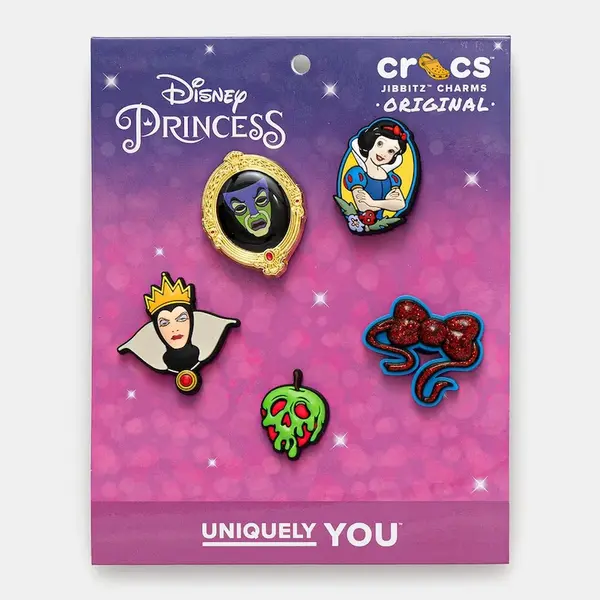 Detské odznaky na topánky Crocs Snow White 5-pak