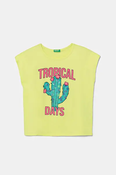 Detské bavlnené tričko United Colors of Benetton