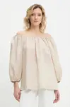 Blúzka s prímesou ľanu Answear.LAB