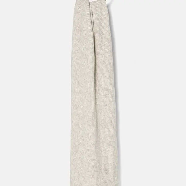 Šál s prímesou vlny Calvin Klein Jeans šedá farba, melanžový, K60K612664