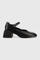 Kožené lodičky Vagabond Shoemakers Ansie čierna farba, na podpätku,