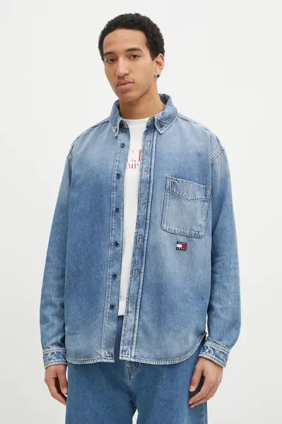 Rifľová košeľa Tommy Jeans