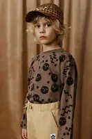 Detská bavlnená košeľa s dlhým rukávom Mini Rodini Squiggly cats