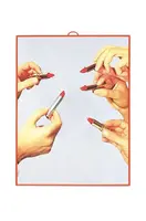 Nástenné zrkadlo Seletti Lipsticks 22,5 x 29,5 cm