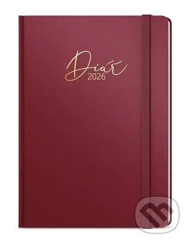 Týdenní diář 2026 Prokop Luxi B6 bordó