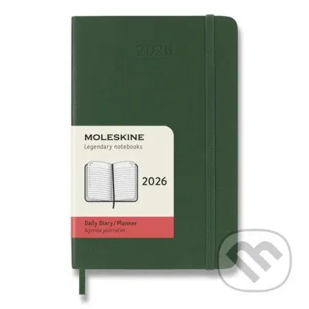 Moleskine – 12-mesačný denný diár 2026 - tmavo zelený