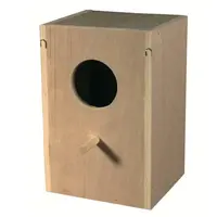 KIKI Drevená búdka špeciálna pre korely a agapornisy 27,9x14,8x17cm