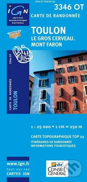 IGN 3346 OT Toulon 1:25 000