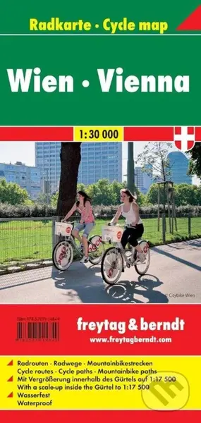 Vídeň 1:30 000 cyklomapa