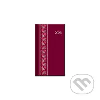 Mini diár FOLK 2026 (červený) (12-mesačný, A6)