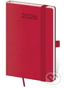 Kapesní diář 2026 Print Pop malinový