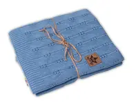 Luxusná bambusová detská deka Bamboo, 80x100 cm Baby Nellys, jeans