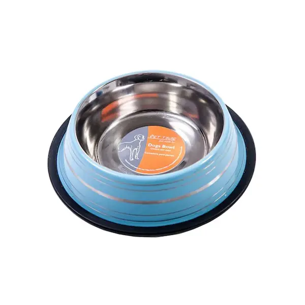 Modrá nerezová miska pre psa, Objem misky: 0,5