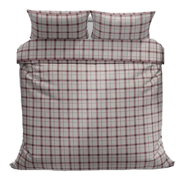 Bavlnené obliečky Ružové káro