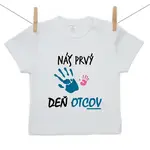 Boodyy Tričko s krátkym rukávom Náš prvý deň otcov (dievča) 68 (3-6 mesiacov)