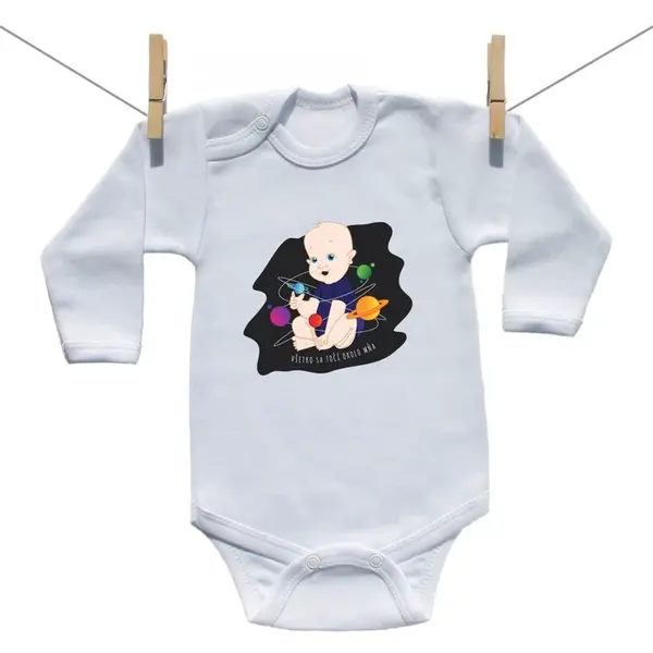 Boodyy Body s dlhým rukávom Všetko sa točí okolo mňa 80 (9-12 mesiacov)
