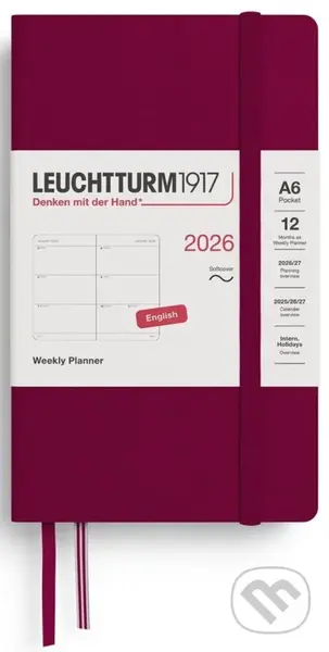 Weekly Planner 2026 Pocket (A6) Port Red