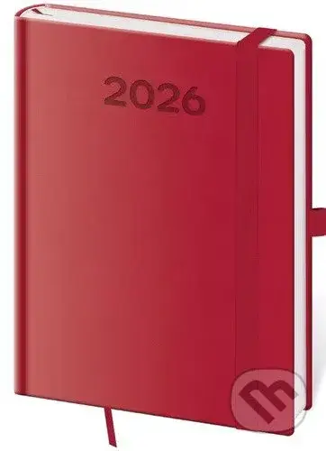 Týdenní diář 2026 B6 Print Pop malinový