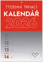 NOTIQUE Nástěnný Trhací týdenní kalendář 2026 (řádky)
