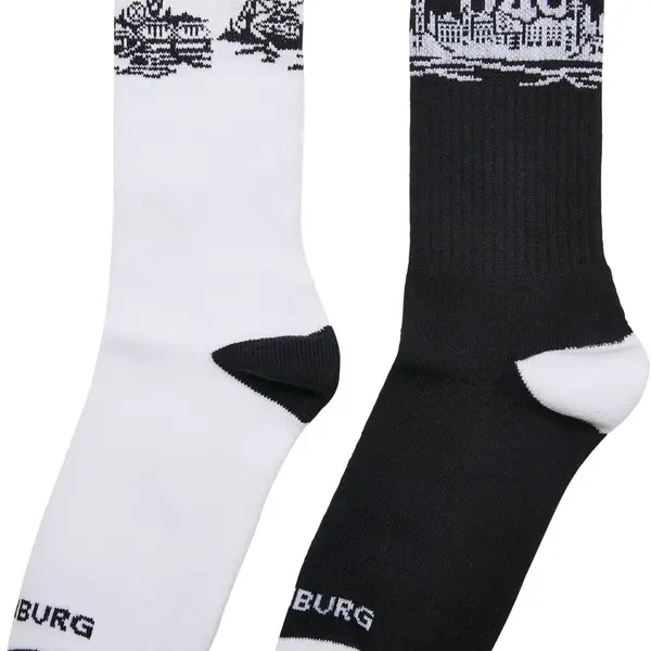 Major City 040 2-Pack Socks Black/White