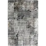 Novel TKANÝ KOBEREC, 160/230 cm, šedá, černá