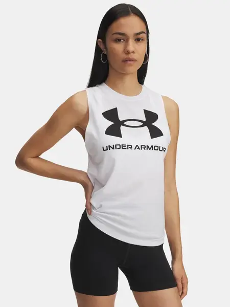 Under Armour UA Logo Tank-WHT Women's Tank Top - Women's