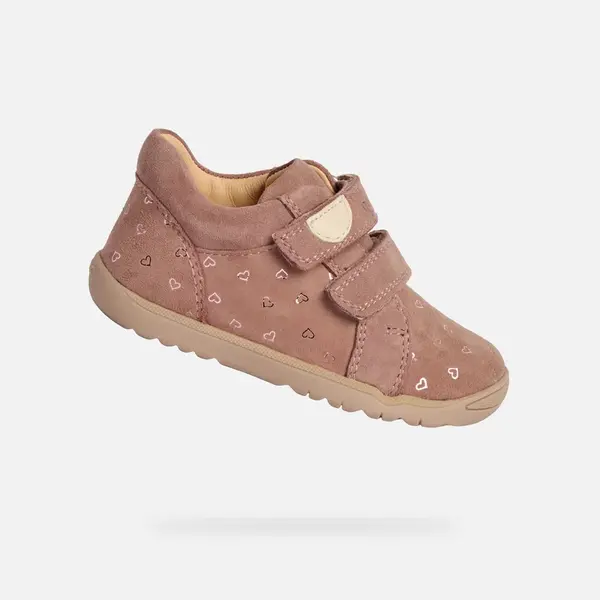Pink Girls Shoes for First Steps Geox Macchia Girl - Girls