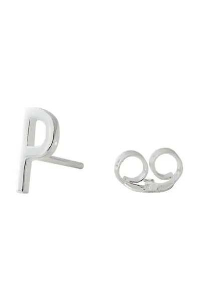 Stříbrné náušnice Design Letters