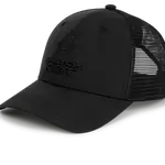 Black cat kšiltovka black trucker cap