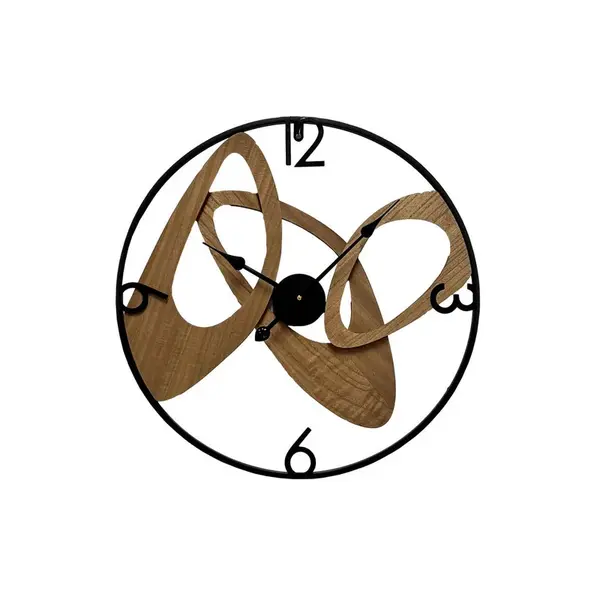 NÁSTĚNNÉ HODINY, černá, 60/3/60 cm