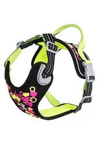 Postroj Hurtta Weekend Warrior neon II lékořicový 55-70