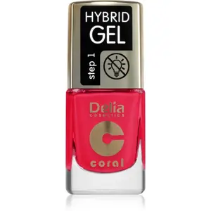 Delia Cosmetics Coral Nail Enamel Hybrid Gel gélový lak na nechty odtieň 148 11 ml