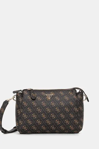 Kabelka Guess NOELLE hnědá barva, HWQG96 72120