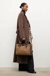 Kabát Answear.LAB dámský, hnědá barva, přechodný