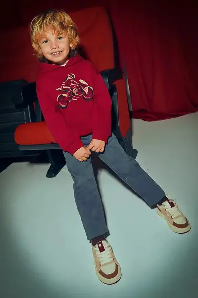 Dětské kalhoty Mayoral soft regular fit modrá barva, 4562