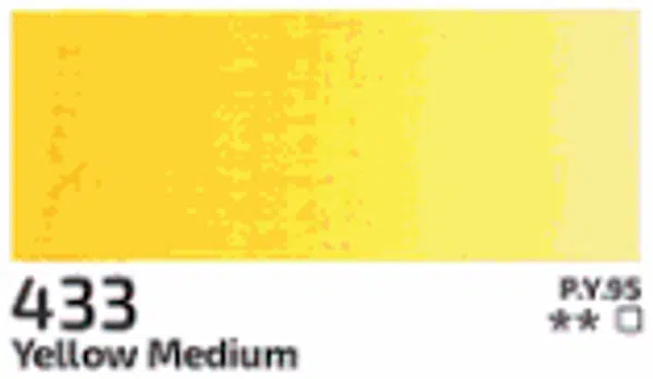 Akrylová barva Rosa 75ml – 433 yellow medium