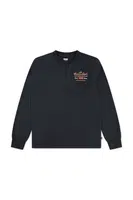 Dětské tričko s dlouhým rukávem Levi's LEGENDARY LS TEE černá barva, s aplikací, 8EN715