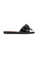 Kožené pantofle Kurt Geiger London Kensington Bow Flat Sandal