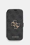 Obal na telefon Guess iPhone 16 6.1" černá barva, GUBKP16S4GMGGR