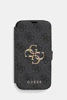 Obal na telefon Guess iPhone 16 6.1" černá barva, GUBKP16S4GMGGR
