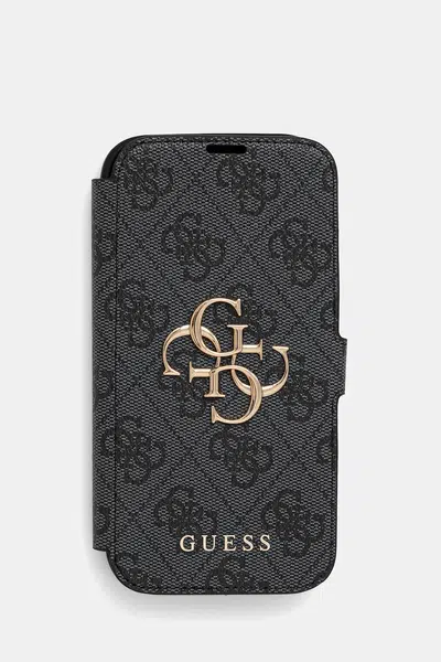 Obal na telefon Guess iPhone 16 6.1" černá barva, GUBKP16S4GMGGR