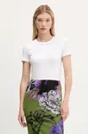 Tričko Desigual AMBER dámské, bílá barva, 25WWTK07
