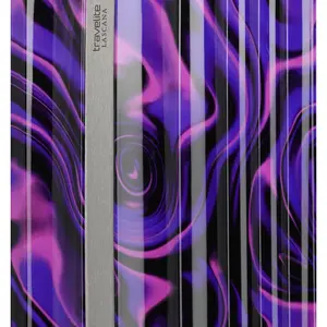 Střední skořepinový kufr Travelite Lascana Edition M Purple Swirl