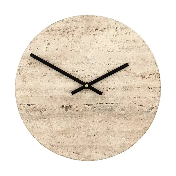 Nástěnné hodiny House Doctor HDLoko 25 cm béžová barva