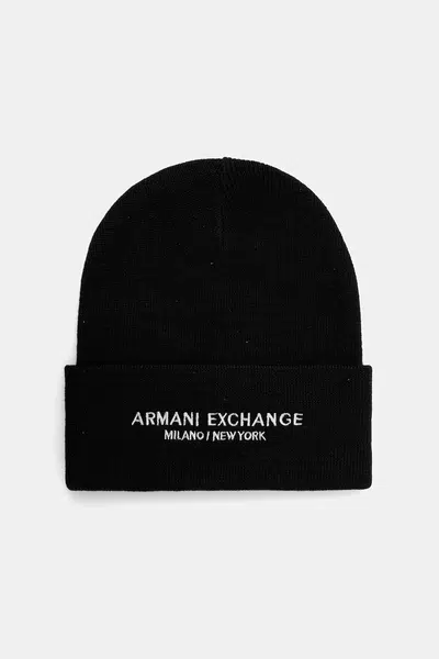 Čepice Armani Exchange černá barva, XM001637 AF16950