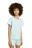 Dětské bavlněné tričko adidas tyrkysová barva, JY4974