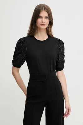 Tričko Dkny dámské, černá barva, DJ5T1475
